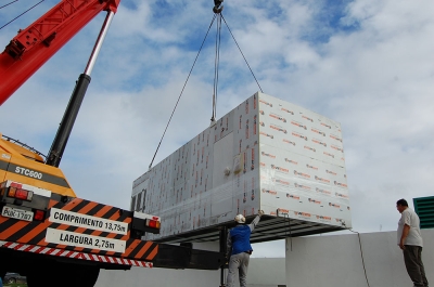 Equipamento que servirá como sala-cofre para instalação do Data Center da Sefaz é recebido (Foto: Submark e Supertec/Sefaz)