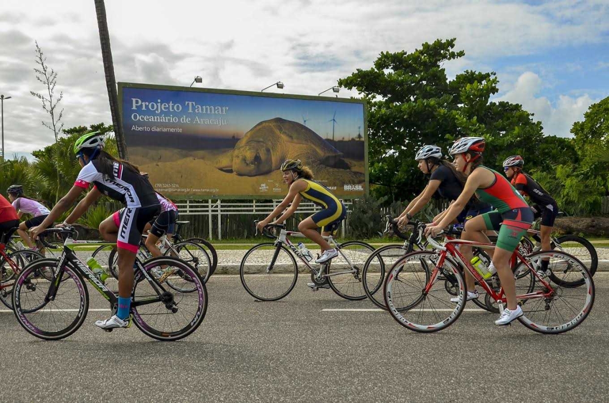 Sucesso absoluto o III Campeonato Mundial Escolar de Triathlon realizado em Aracaju (Foto: Assessoria Seel/SE)