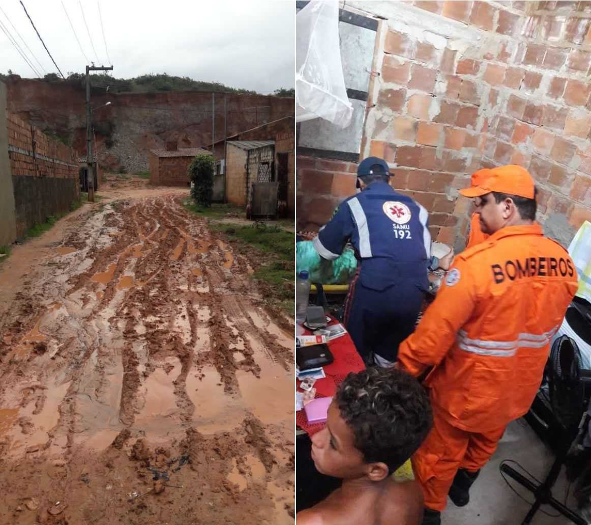 SAMU e Corpo de Bombeiros são acionados para ocorrência no Santa Maria (Fotos: ascom/Samu)