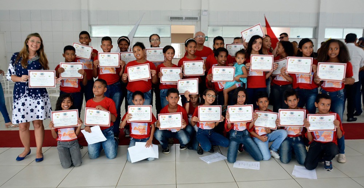 Assomise forma trinta novos brigadistas mirins (Foto: Eugênio Barreto/Assomise)