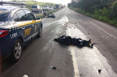  O acidente aconteceu no km 72 em Maruim (Foto: PRF/SE)