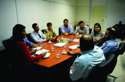 Representantes da UFS e da UNIT levantam possibilidades de apoio (Foto: Danillo França)
