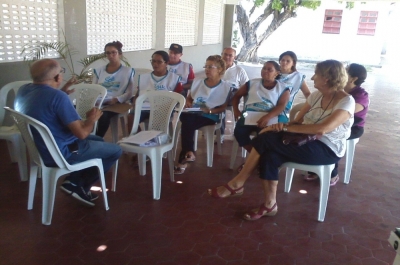  Almir Santana, da SES, durante capacitação de funcionários da casa (Foto: arquivo/SES)