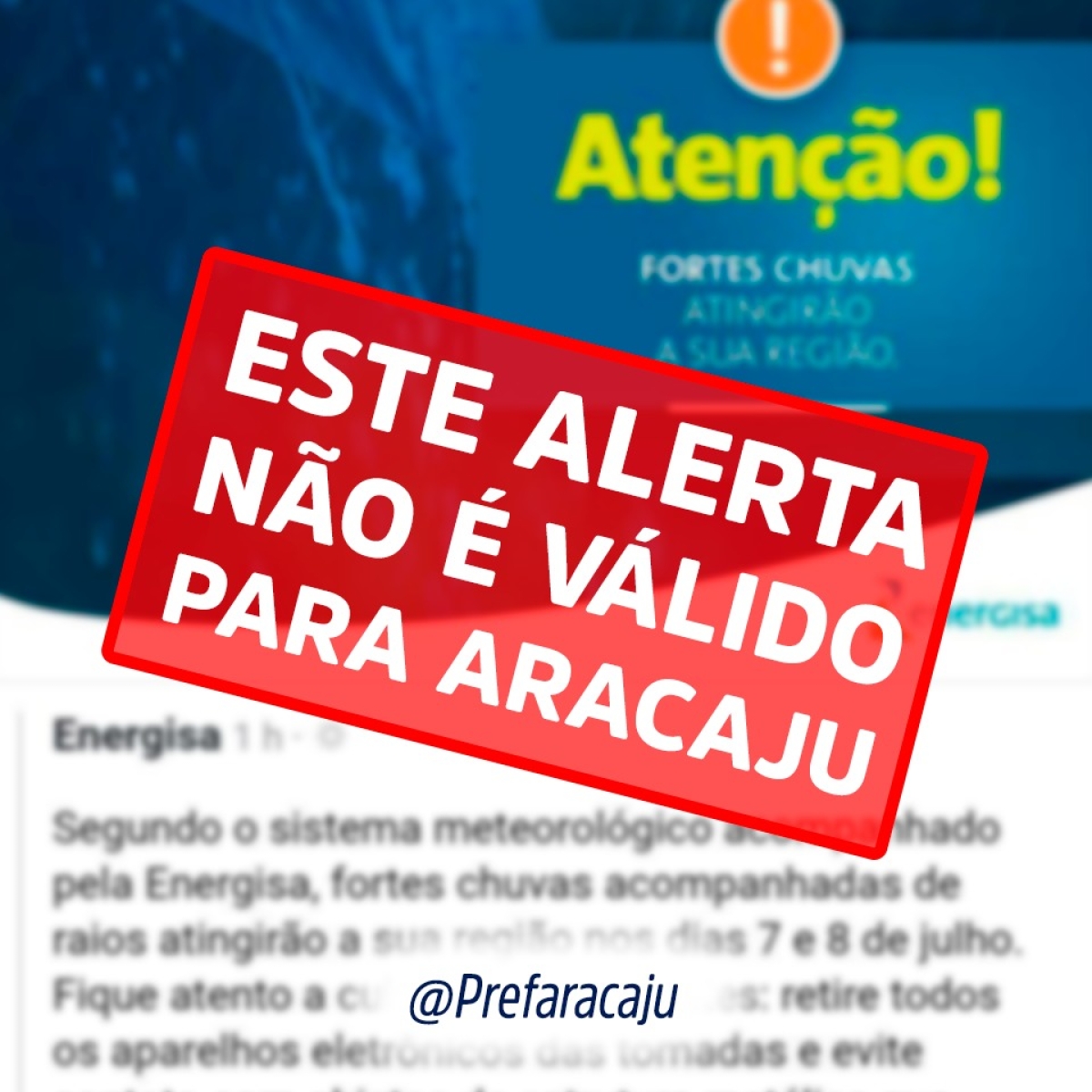 Nota de esclarecimento - Defesa Civil de Aracaju (Imagem: PMA)