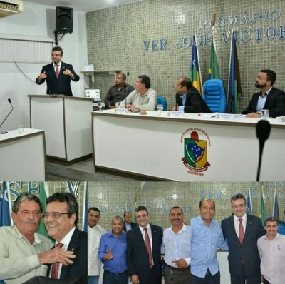 Luciano Pimentel participa do encerramento das atividades legislativas de Siriri (Fotos: Ascom/LP) 