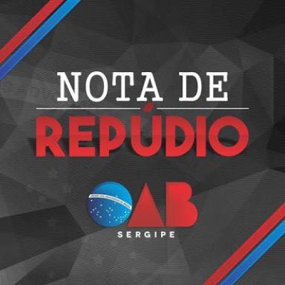 Nota de repúdio da OAB/Sergipe à aprovação da "reforma trabalhista" (Imagem: OAB/SE)