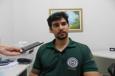 O delegado André Baronto falou sobre a investigação (Foto: SSP/SE)