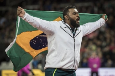 Thiago Paulino terminou o Mundial de Atletismo Paralímpico com duas medalhas de ouro no arremesso de disco e lançamento de peso (Foto: Comitê Paralímpico Brasileiro/Divulgação)