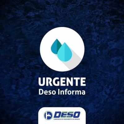 Deso fará interrupção no abastecimento em cinco bairros no domingo, 30 (Imagem: Deso)
