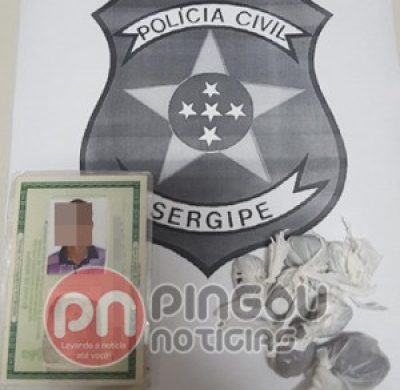 Homem é preso em flagrante por tráfico de drogas no Alto Sertão (Foto: Pingou Notícias)