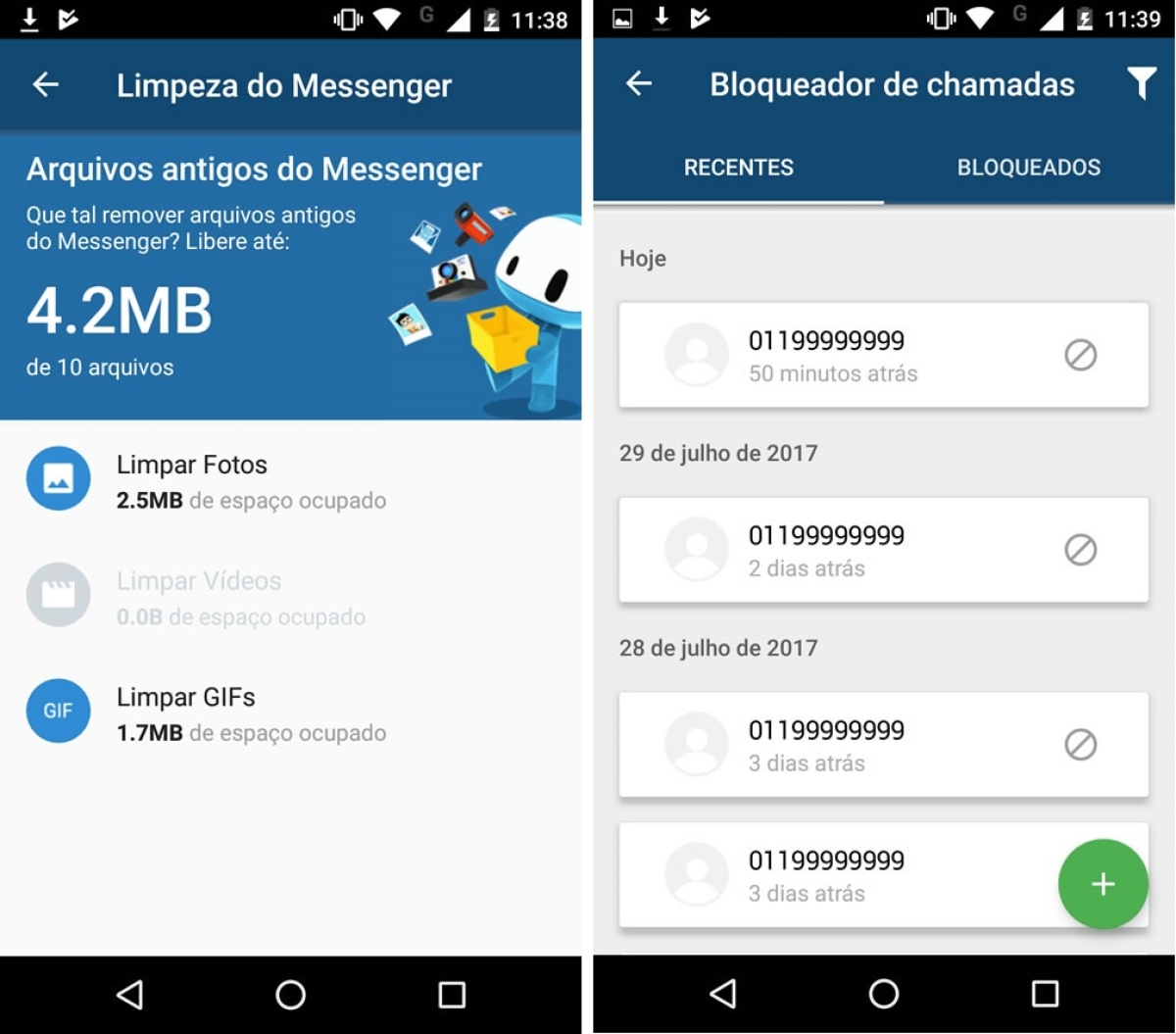 PSafe DFNDR 4.0 ganha novas funções de privacidade e performance para celulares (Imagens: Reprodução/PSafe DFNDR)