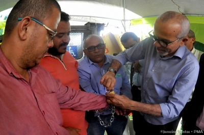  Edvaldo desacorrenta taxistas: "vamos harmonizar todos os interesses, sou do consenso"(Foto: Janaína Santos)