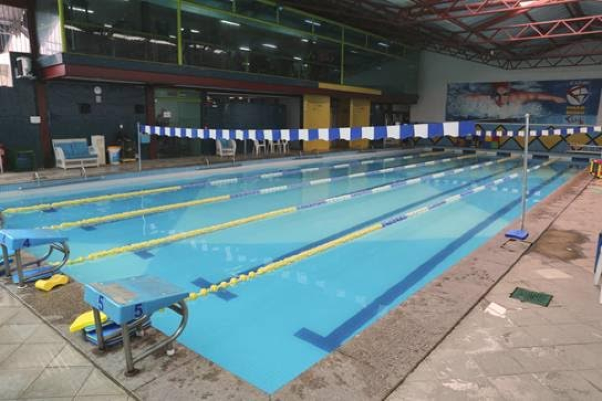 Piscina aquecida na Academia Paulo Bedeu Club (Foto: Assessoria Sergas)