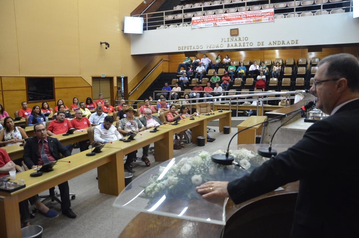 Ex-ministro diz na Alese que a Previdência Social não está falida (Foto: Jadilson Simões/Agência Alese)