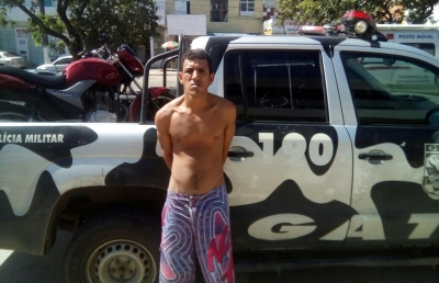 Homem com 7 mandados de prisão é preso pelo Gati (Foto: SSP/SE)
 