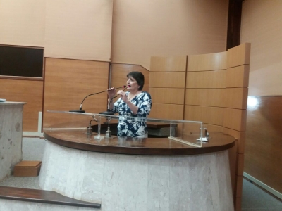 Maria Mendonça apela por reabertura do matadouro de Itabaiana (Foto: Alese)