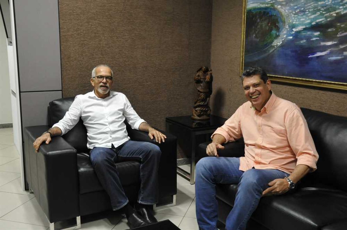 Márcio Macêdo convida Edvaldo Nogueira para ato de caravana de Lula (Foto: Assessoria Márcio Macêdo)