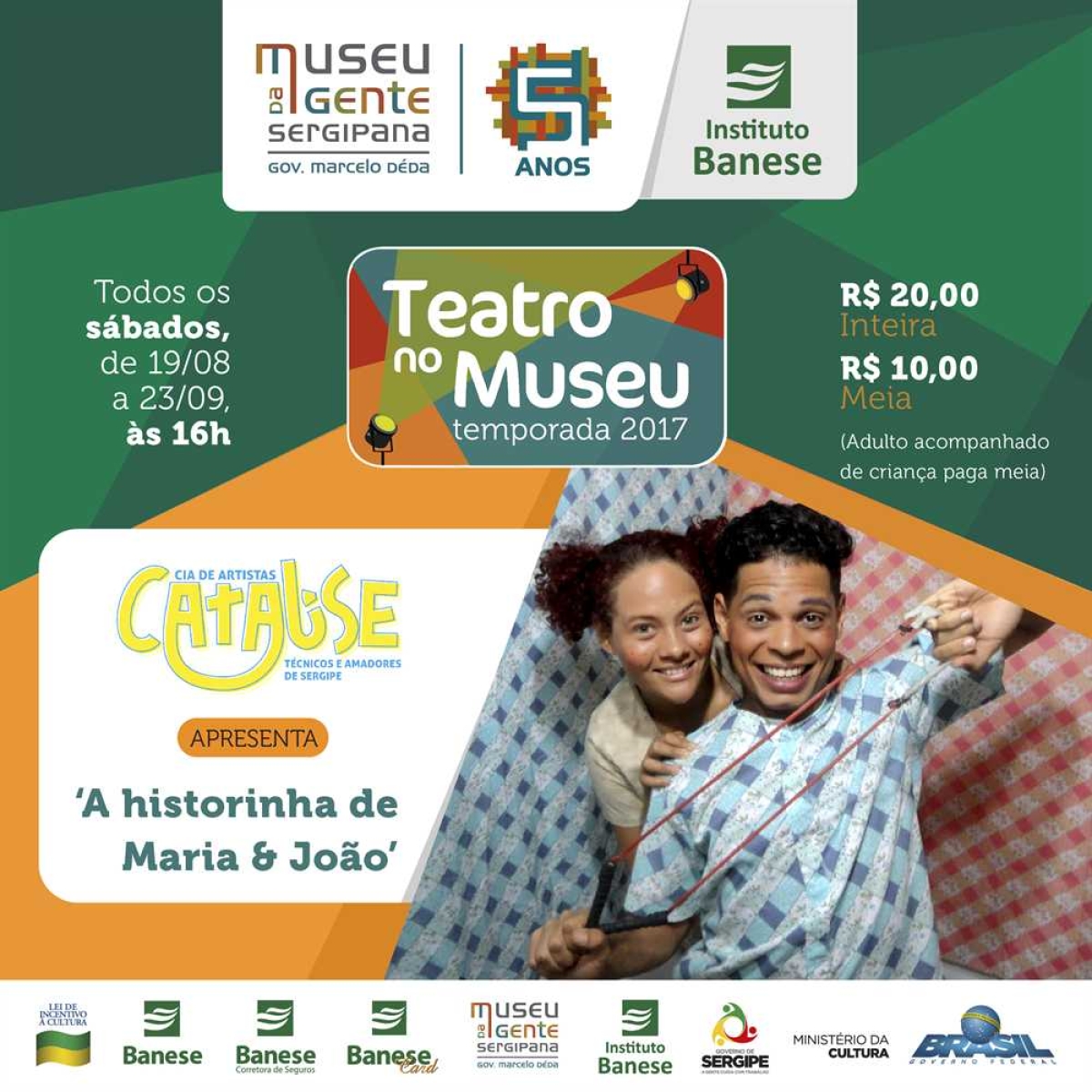Cia. Catalise traz novo espetáculo para a temporada 2017 do Teatro no Museu (Imagem: Divulgação)