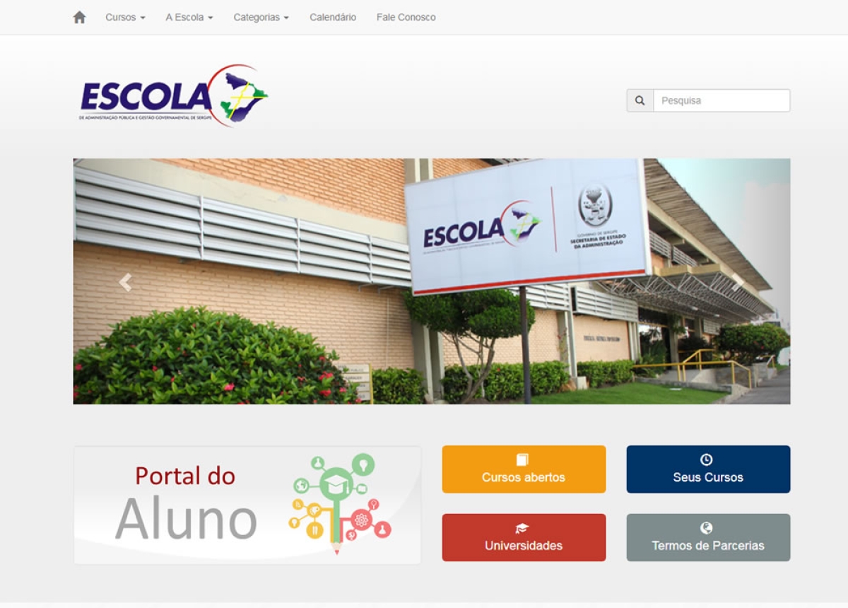 Portal do Aluno da Escola de Governo é criado em Sergipe (Imagem: Reprodução)