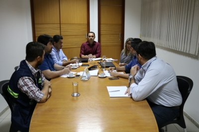 Reunião envolveu profissionais da SMTT e da Emsurb (Foto: Ascom/SMTT) 
