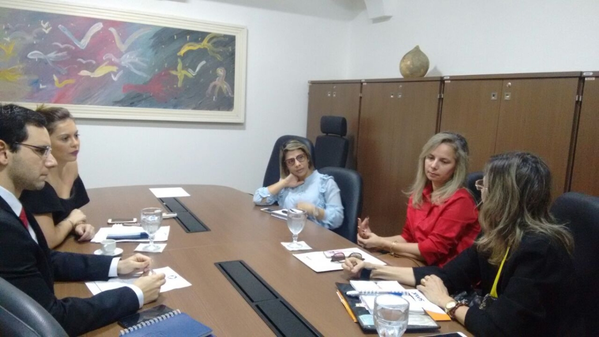 Defensores Públicos, Karine Neri e Philly Mattos se reuniram com representantes do Senac e Fundação Renascer (Foto: DPE/SE)