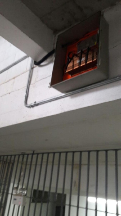 Bloqueadores são instalados no Cadeião de Socorro (Foto: Sejuc/SE)