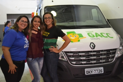  Ulla Ribeiro, Laiane Nascimento e Regimari Dias (da esquerda para direita) estiveram no lançamento do Projeto. (Foto: Portal Infonet)