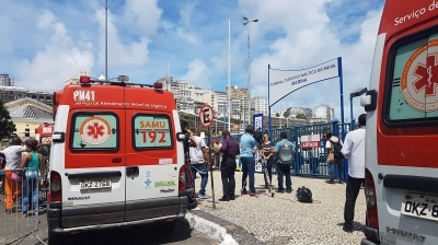 Naufrágio em Salvador (Foto: Sayonara Moreno/Agência Brasil)