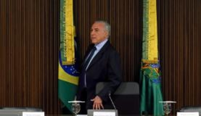 Presidente Michel Temer durante reunião ministerial (Foto: Fabio Rodrigues Pozzebom/Agência Brasil)

