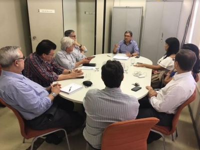 Jeferson Passos recebe representantes da classe empresarial para esclarecimentos sobre o PL (Foto: Ascom/Semfaz)