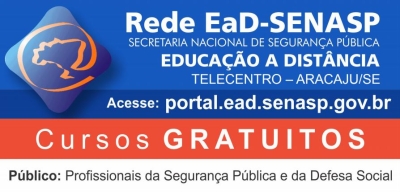 Através da Rede EAD Senasp, Acadepol abre vagas para cursos destinados a profissionais da Segurança Pública (Imagem: Reprodução/SSP)