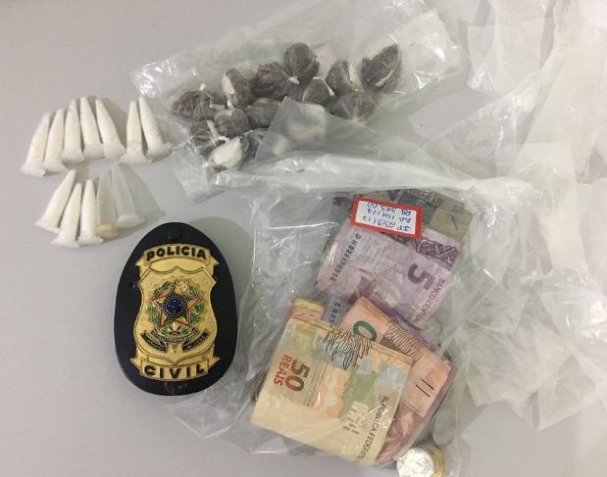 Homem é preso por tráfico de drogas no município de Estância (Foto: SSP/SE)
