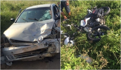 Condutor de motocicleta morre após colisão frontal na BR-235 em Itabaiana (Foto: Rede social)