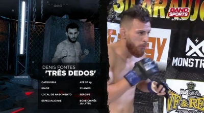 Guerreiro: Atleta natural de Lagarto é campeão no maior evento de MMA da América Latina (Foto: Reprodução/BandSports)