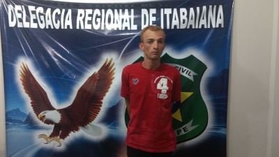 Polícia prende acusado de tráfico de drogas e roubos em Itabaiana (Foto: SSP)