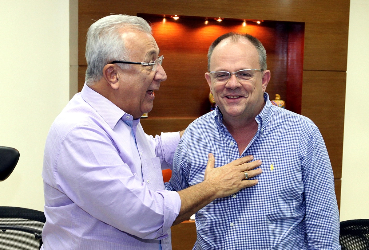 Jackson Barreto e Belivaldo Chagas (Foto de arquivo: André Moreira/ASN)