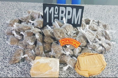Polícia Militar apreende 3kg de drogas em Poço Verde (Foto: PM/SE)