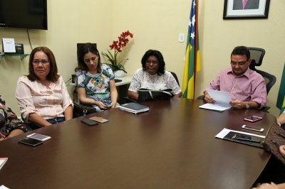 Goretti Reis busca apoio da SSP para a implantação da Patrulha Maria da Penha em Sergipe (Foto: Assessoria de Imprensa da Parlamentar)