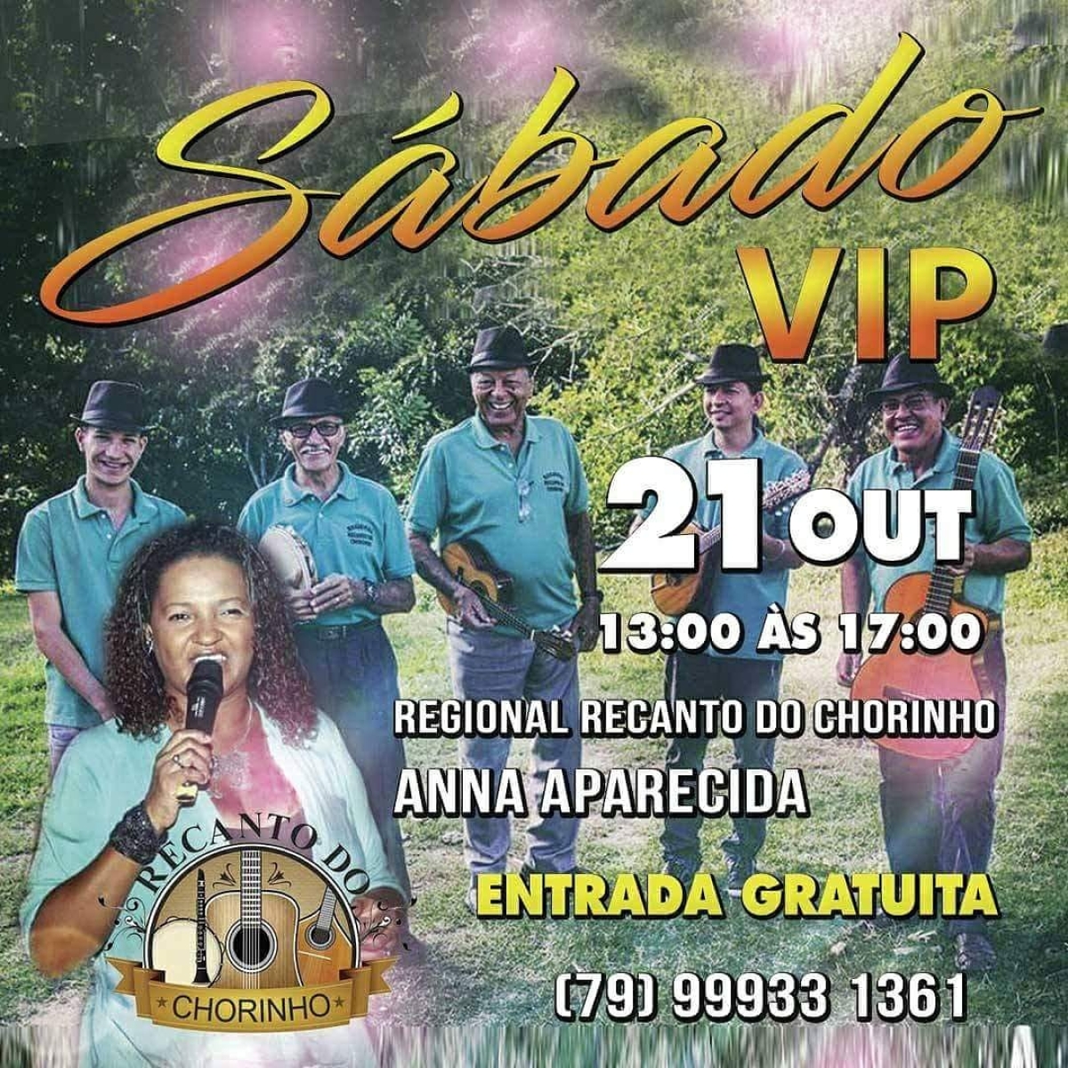 Sábado Vip no Recanto do Chorinho (Imagem: Divulgação)