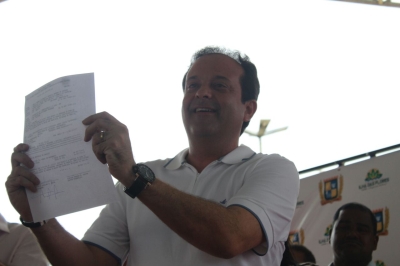 André Moura anuncia maior investimento da história do Baixo São Francisco (Foto: Jeff Moura/Assessoria André Moura)