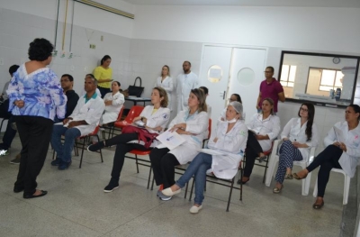 Hemose realiza capacitação sobre "Ato Transfusional" no Nestor Piva em Aracaju (Foto: Ascom/SES)