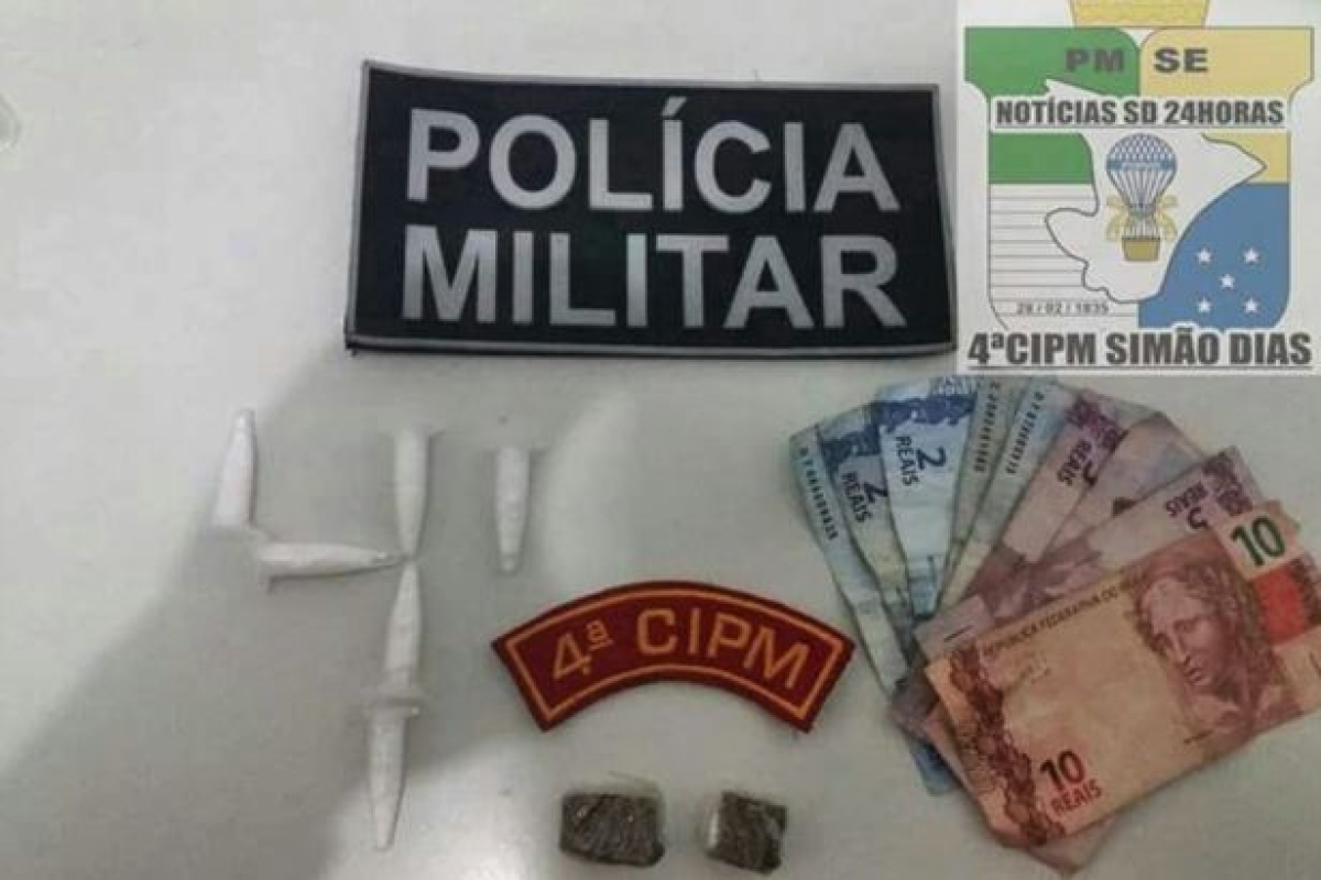 PM prende foragido da justiça de São Paulo na cidade sergipana de Pinhão (Foto: SSP/SE)
