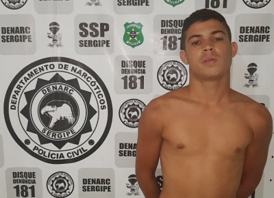 Denúncia leva Denarc a apreender drogas e prender traficante em Socorro (Foto: SSP)