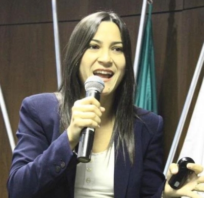 Especialista em arquitetura e demonstração de projetos de RH, Edite Kelly Ribeiro Monteiro (Foto: Assessoria do Evento)