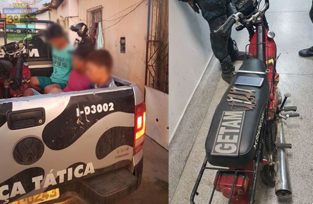 Três homens são presos em desmanche na cidade de Itabaiana (Foto: SSP/SE)