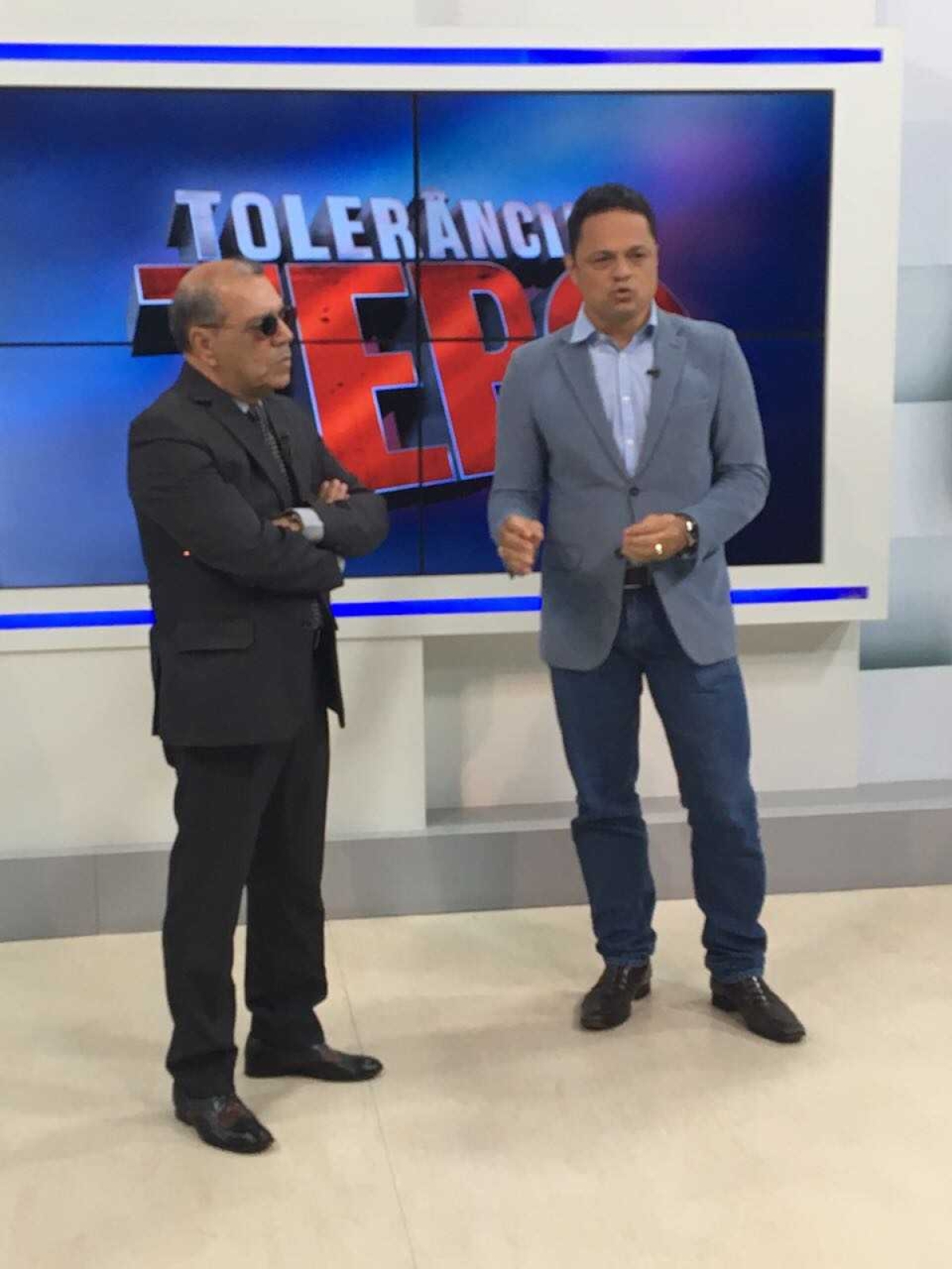 Capitão Samuel concede entrevista no programa do Bareta sobre o Centro de Reabilitação "Batalhão da Restauração" (Foto: Assessoria Capitão Samuel)