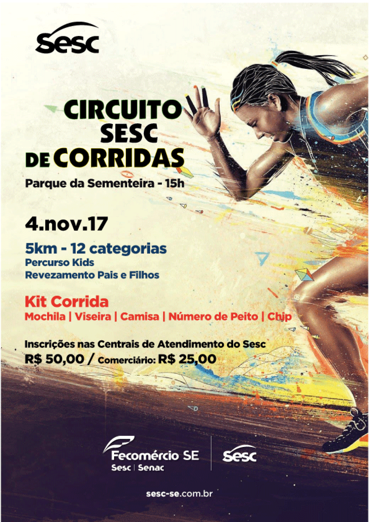 Circuito Sesc de Corridas (Imagem: Divulgação/Sesc/SE)