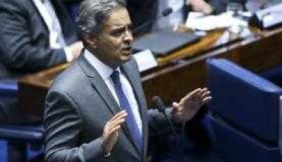 O senador Aécio Neves reassumiu a presidência do partido (Foto: Marcelo Camargo/Agência Brasil)