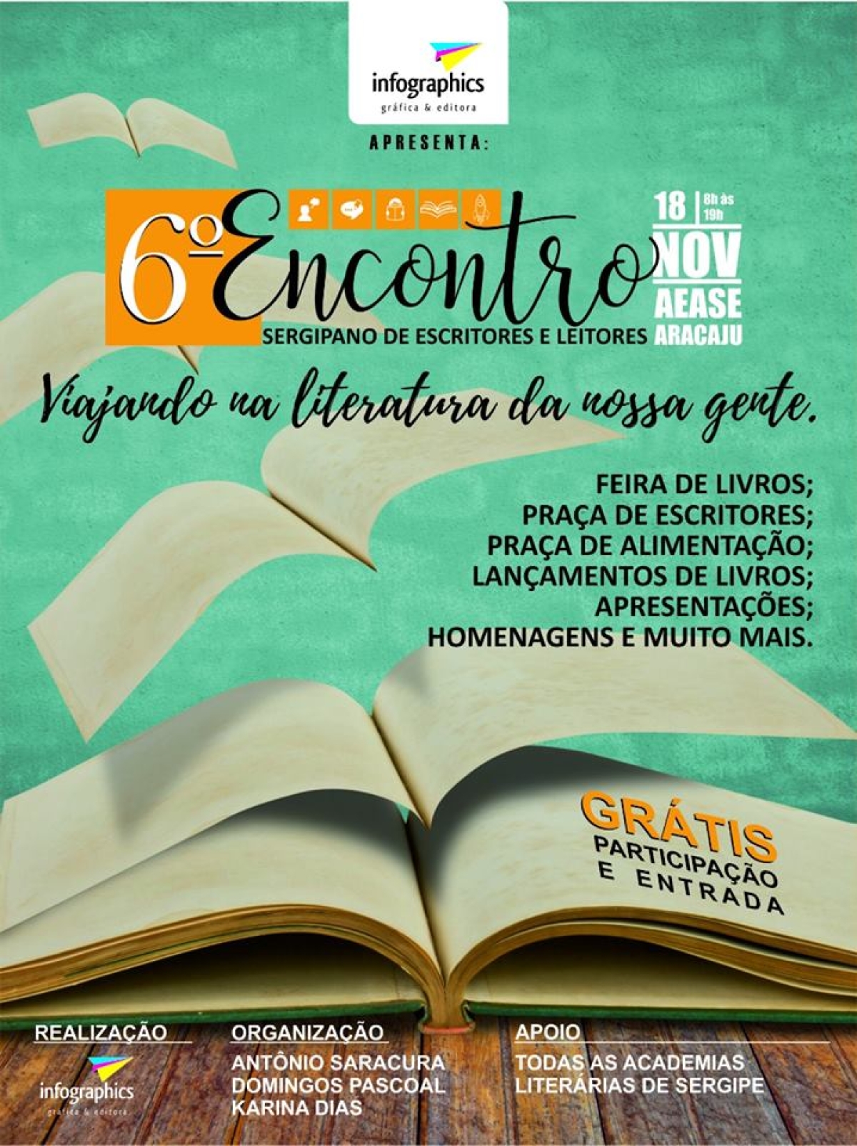 6º Encontro Sergipano de Escritores e Leitores (Imagem: Divulgação)