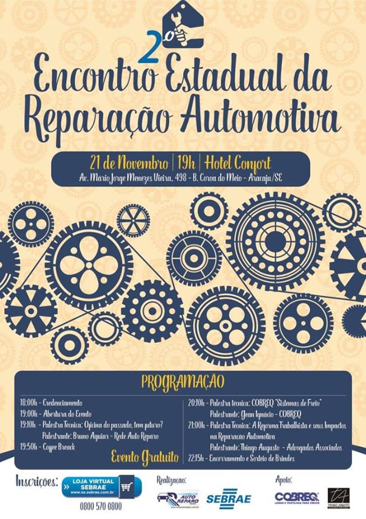 Encontro reunirá reparadores de veículos sergipanos (Imagem: Divulgação)